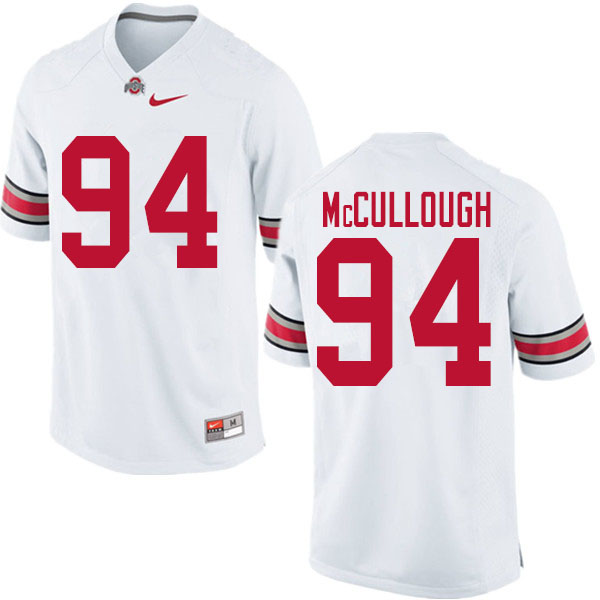 Men #94 Roen McCullough Ohio State Buckeyes College Football Jerseys Sale-White